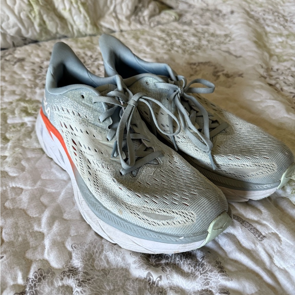 Hoka One One Gray Athletic Shoes with Advanced Cushioning